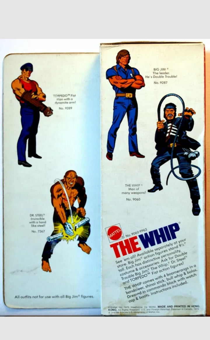 Mattel Big Jim – The Whip (réf 9060-9063), Complet Et Très Bon état
