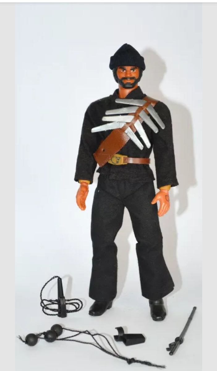 Set Big Jim Mattel Vintage 1975 - Canoë, Pagaie, Arc, Fusil, Pelle - Accessoires