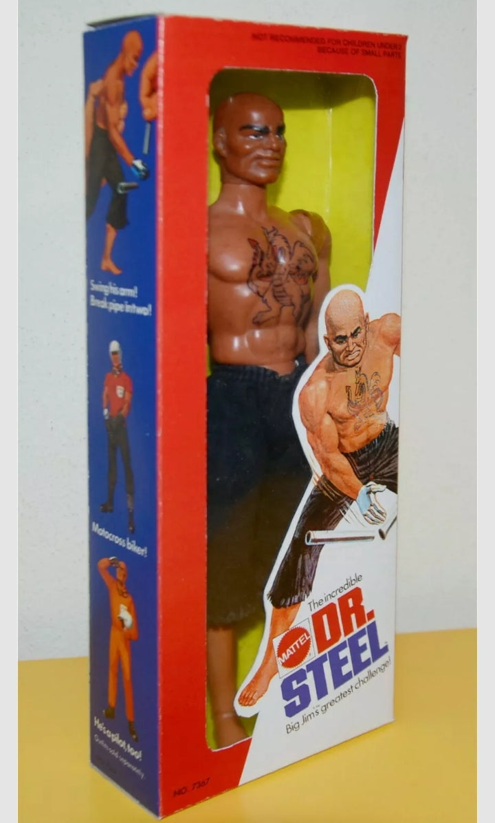 Big Jim Mattel Dr Steel Wolfpack P.A.C.K. Commander The Whip Torpedo Fist NEW Big Jim Mattel Dr Steel Wolfpack P.A.C.K. Commander The Whip Torpedo Fist NEW