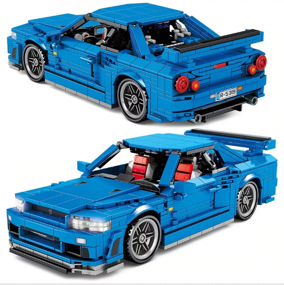 100% compatibile TECHNIC CARS ☆ MOC SPORT CAR SUBARU 1033pcs PULLBACK☆ STATICO!