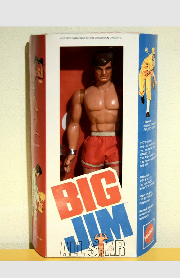 BIG JIM MATTEL ☆ ALL STAR 1971 ☆ No.4332 REPROBOX PATENT PENDING ►NEW◄ PERFECT