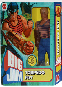 BIG JIM MATTEL 75 ART.9289-9963 ☆ TORPEDO FIST PRODUZIONE EUROPEA ☆ REPROBOX NEW