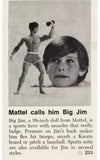 BIG JIM MATTEL ☆ ALL STAR 1971 ☆ No.4332 REPROBOX PATENT PENDING ►NEW◄ PERFECT