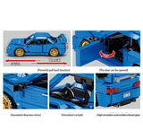 Compatibile 100% con TECHNIC ☆ MOC AUTO SPORT SUBARU WRX RETRO/CARICA ☆ ► NUOVO◄