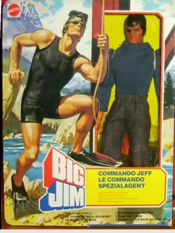 BIG JIM ☆ COMMANDO JEFF ☆ 1980 #5100 -PRODUZIONE EUROPEA - ►NEW◄ ☆RARO☆ PERFECT