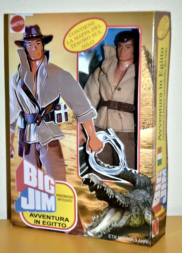 BIG JIM ☆AVVENTURA IN EGITTO☆PRODUZIONE EUROPEA ►NEW◄ INEDITO MOCKUP MATTEL 1980