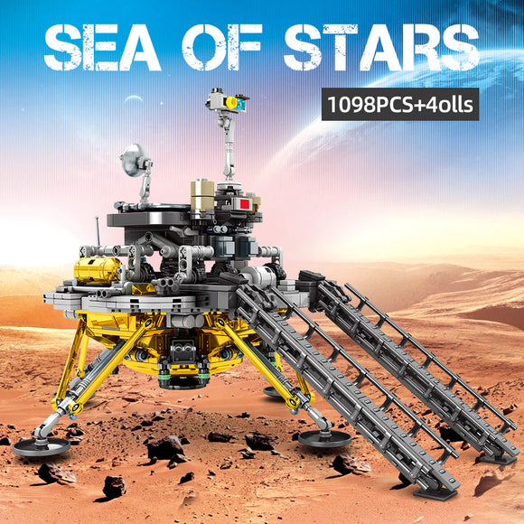 SERIE SPAZIO 100% COMPATIBILE ☆ MOC LANDER SPACE ROCKET ☆ 1298 pcs ►NEW