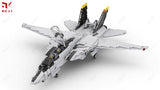 MOC ☆ AEREO JET F14 TOMCAT MINIFIGURE INCL.2211pz☆ 100%compatib. TECHNIC STATICO