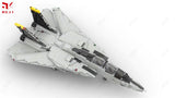 MOC ☆ AEREO JET F14 TOMCAT MINIFIGURE INCL.2211pz☆ 100%compatib. TECHNIC STATICO