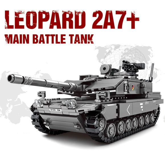 100% compatibile TECHNIC MOC ☆ CARRO ARMATO LEOPARD 2A7 MAIN BATTLE TANK 1098pz ☆ STATICO