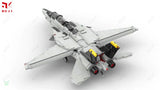 MOC ☆ AEREO JET F14 TOMCAT MINIFIGURE INCL.2211pz☆ 100%compatib. TECHNIC STATICO