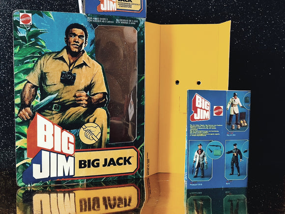 💪 BOX + VASCHETTA + ISTRUZIONI🥇 BIG JIM MATTEL BIG JACK SAFARI G.H. No2265