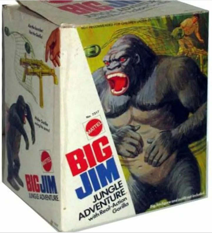 珍品]MATTEL BIG JIM JUNGLE ADVENTURE with Real-Action Gorilla