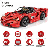 100% compatibile Technic 2101pcs☆MOC 1/8 FERRARI RACING ☆R/C TRAMITE APP BULKBOX