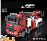 ☆ MOC CAMION POMPIERI SOCCORSO GRU 4620pz ☆100% compatibile TECHNIC MOTORIZZATO