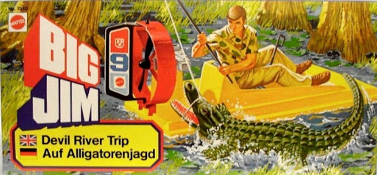 Big Jim Safari Jeep Caccia Al Rinoceronte Mattel 7319 Vintage