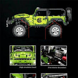 CQB 100% compatibile Technic ☆ 3300pz ► JEEP WRANGLER RUBICON 1/8 ◄ NEW PERFECT►