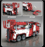 ☆ MOC CAMION POMPIERI SOCCORSO GRU 4620pz ☆100% compatibile TECHNIC MOTORIZZATO