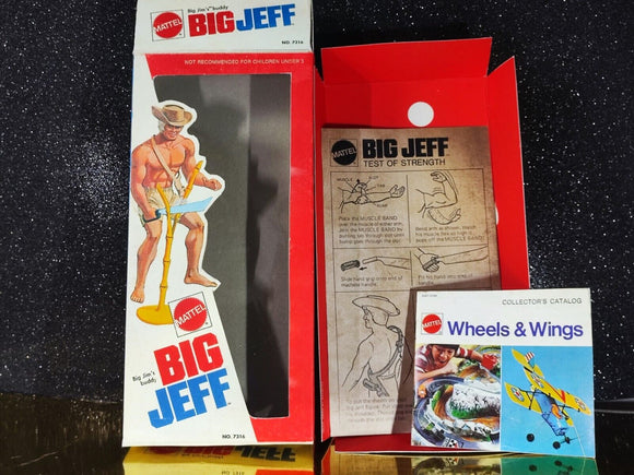 🥇 BIG JIM MATTEL Made in Hong Kong #8893 1973 BIG JEFF 💪 customBOX reproBOX 💪