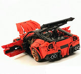 100% compatibile con TECHNIC MOC ☆1/8 FERRARI BERLINA F12 RED ☆ 3158 pcs STATICO