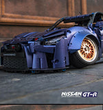 100% compatibile TECHNIC ☆MOC AUTO 1/10 NISSAN GTR SUPER RACING WIDEBODY STATIC☆