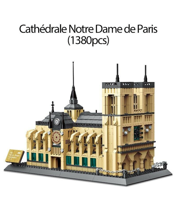 CQB 100% compatibile con ARCHITECTURE ☆LA CATTEDRALE DI NOTRE DAME PARIGI☆1308Pz