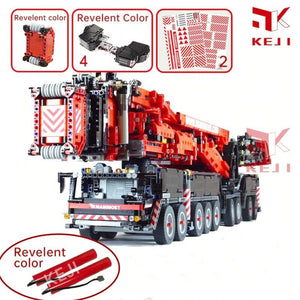 100% compatibile con TECHNIC 7692+ Pz ☆ MOC CAMION GRU LIEBHERRR LTM11200 ☆►NEW◄