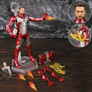 MARVEL IRON MAN MK5 MOVIE ACTION FIGURE LEGENDS 7" 17cm☆ ZD TOYS IN BOX 2 IN 1