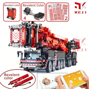 100% compatibile con TECHNIC 7692+ Pz ☆ MOC CAMION GRU LIEBHERRR LTM11200 ☆►NEW◄