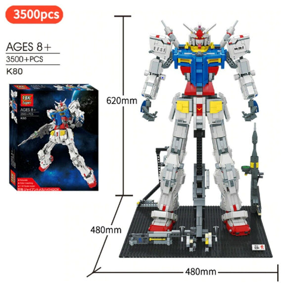 100% compatibile con TECHNIC 3500 Pz ☆ MOC ROBOT GUNDAM CON BASE 1/60 RX78-2 ☆