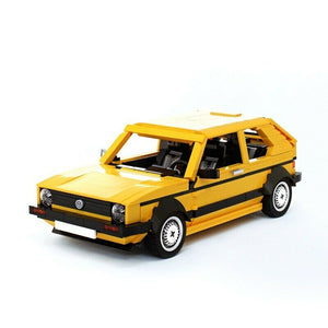 100% compatibile con Technic ☆MOC VOLKSWAGEN GOLF GTI MK1 1390PZ☆ CERTIFICATO 3A