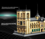 CQB 100% compatibile con ARCHITECTURE ☆LA CATTEDRALE DI NOTRE DAME PARIGI☆1308Pz