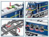 100% compatibile con TECHNIC TRENO A BATTERIA ► MOC FERROVIA TRENO DIESEL BLU ◄