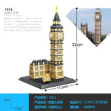 CQB 100% compatibile con ARCHITECTURE ☆ THE BIG BEN OF LONDON ☆ 891Pcs ► NEW ◄