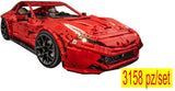 100% compatibile con TECHNIC MOC ☆1/8 FERRARI BERLINA F12 RED ☆ 3158 pcs STATICO